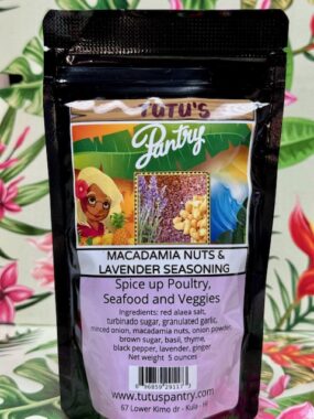 Macadamia Nuts and Lavender Seasoning