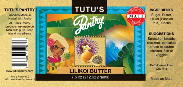 lilikoi butter label