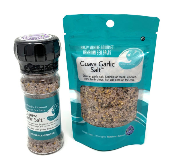 Tutu's Pantry - Salty Wahine Guava Garlic Refillable Grinder Sea Salt - 1