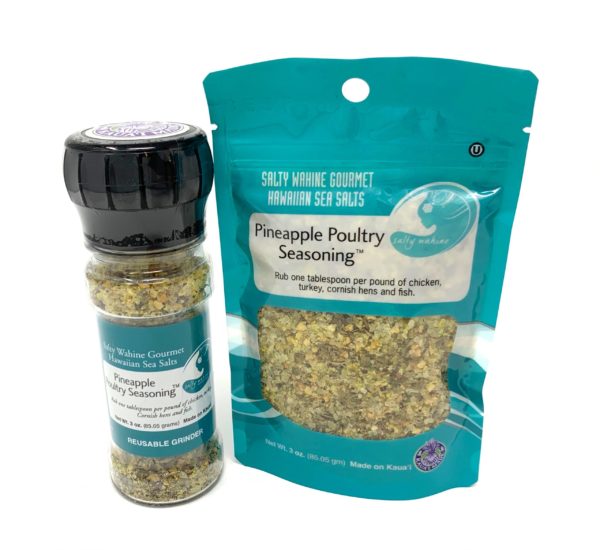 Tutu's Pantry - Salty Wahine Pineapple Poultry Seasoning Refillable Grinder - 1