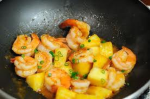 Spicy Pineapple Shrimp