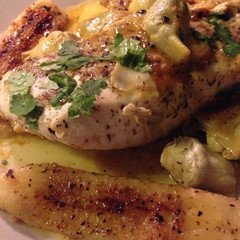 halibut_lav_macnut_lilikoi_butter_sauce