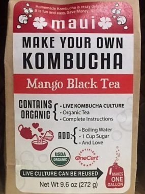 mango black tea kombucha