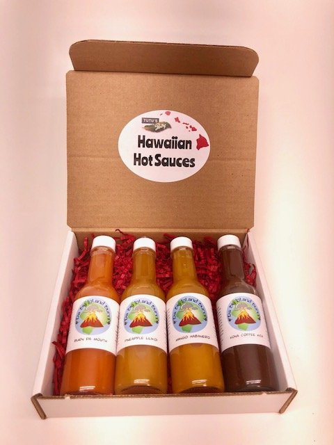 Tutu's Pantry - Da Big Island Burn Hot sauce Gift set - 4 Pack - 1