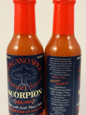 volcano spice scorpion hot sauce