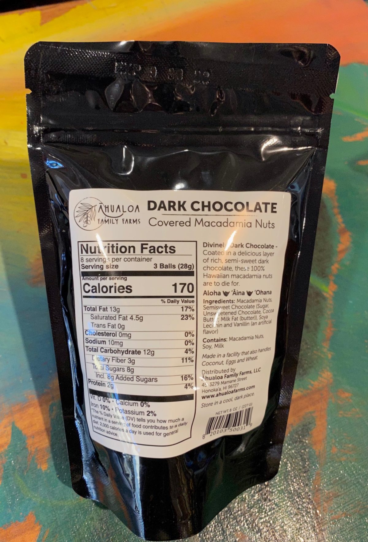 Dark Chocolate Covered Macadamia Nuts Tutu's Pantry