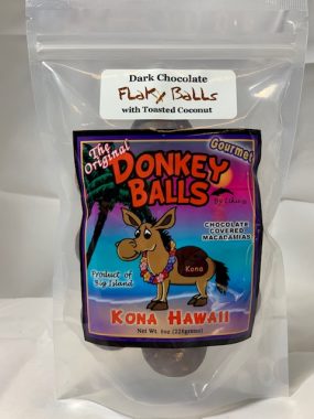 dark chocolate flaky balls