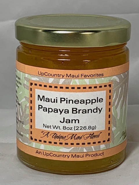 maui pineapple papaya brandy jam