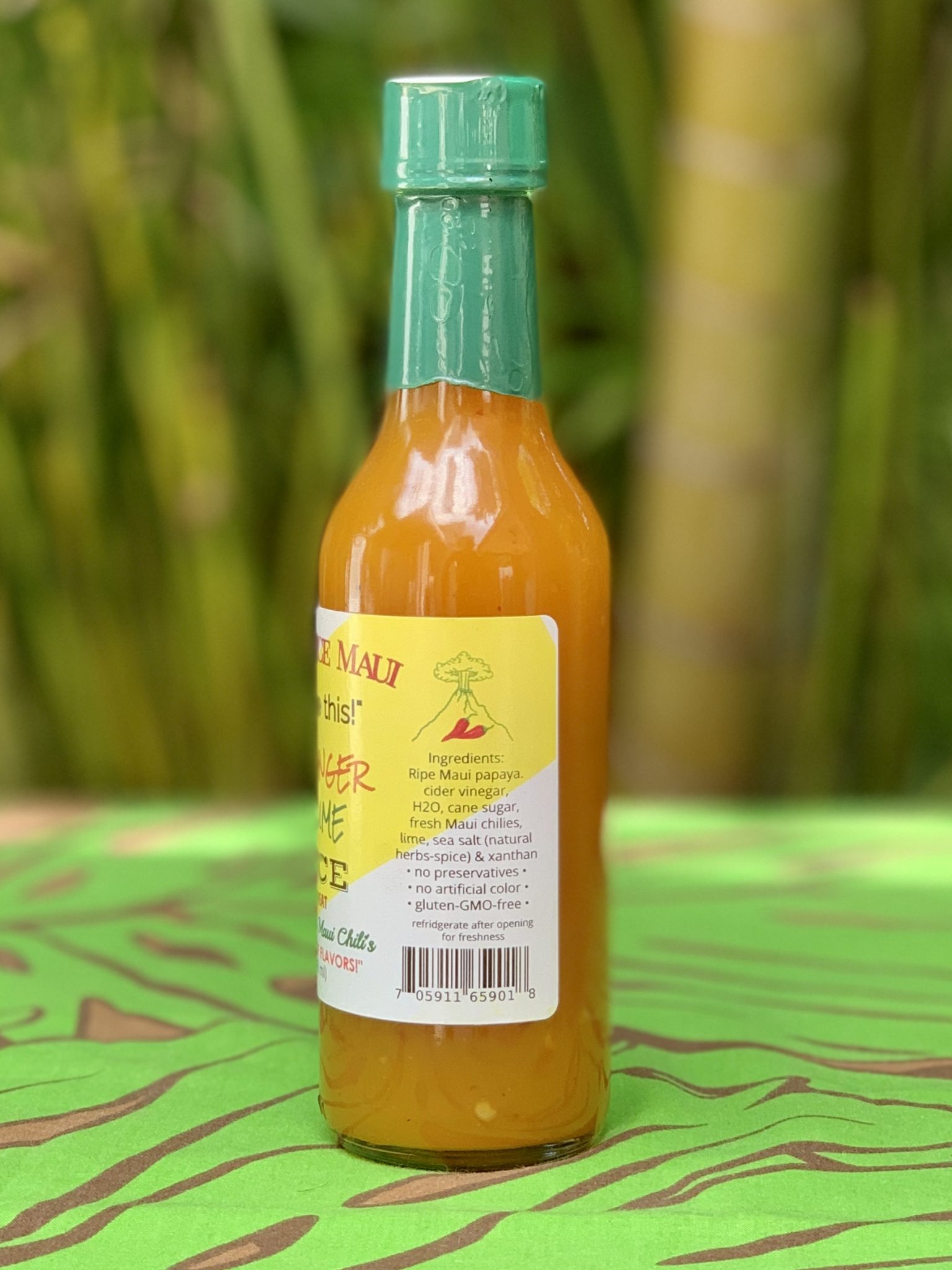 Volcano Spice Papaya Ginger Chili Lime Sauce Tutu's Pantry