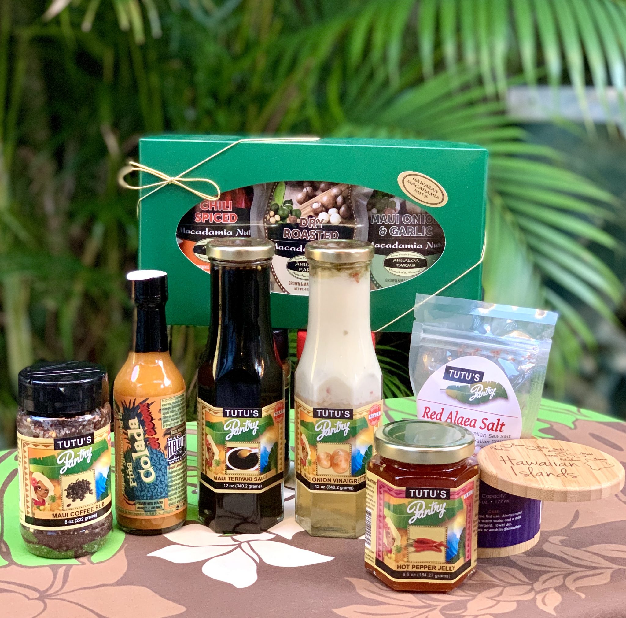 Hawaiian Condiments And Macadamia Nuts Gift Set Tutu's Pantry