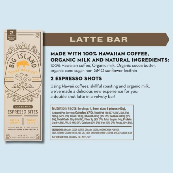 Big Island Coffee Roasters Latte Bar Espresso Bites