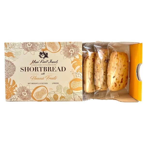 Maui Fruit Jewels 5-piece Shortbread Cookies