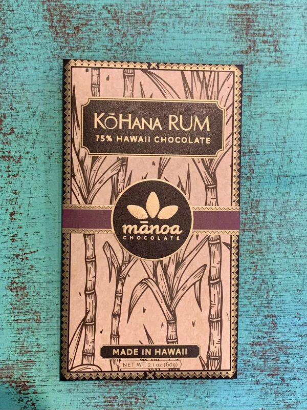 Tutu's Pantry - KōHana Rum Manoa Chocolate - 75% Hawaii Chocolate - 1