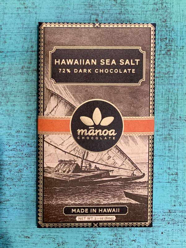 Tutu's Pantry - Hawaiian Sea Salt Manoa Chocolate - 72% Dark Chocolate - 1