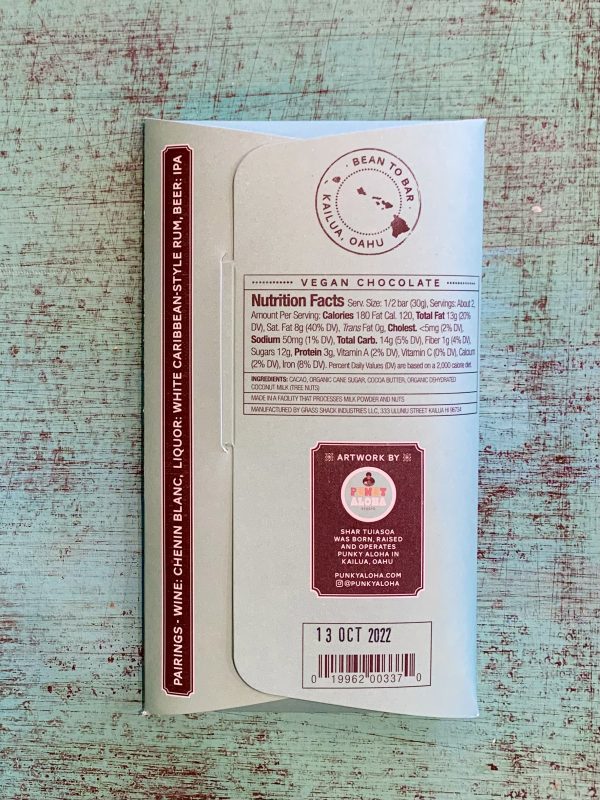 Manoa Chocolate 65% Niu Coconut Vegan - Image 2