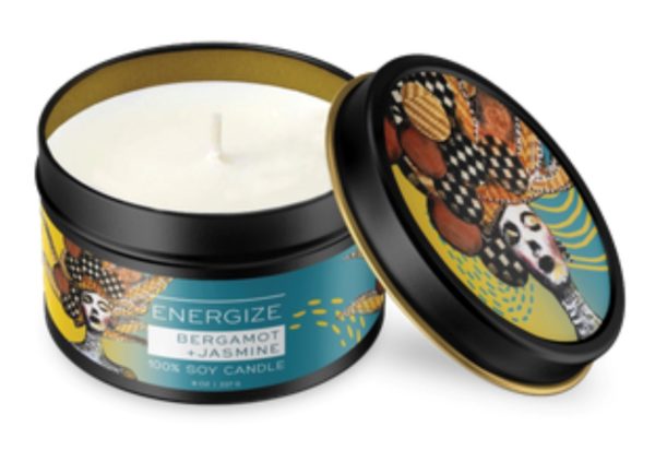 Tutu's Pantry - Artful Scents - Energize Bergamot Jasmine Candle - 1