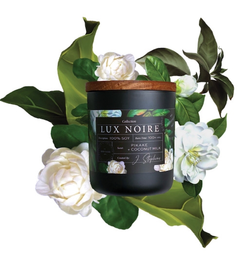 Tutu's Pantry - Artful Scents - Lux Noire Pikake Coconut Milk Candle - 1