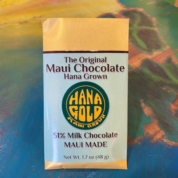 Tutu's Pantry - Hana Gold Maui Chocolates - 51% dark milk chocolate bar - 1