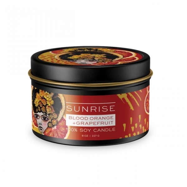 Artful Scents Sunrise Blood Orange & Grapefruit Candle - Image 2