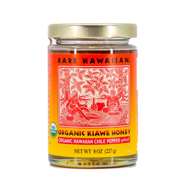 Rare Hawaiian Organic Kiawe Honey Chile Pepper Infused