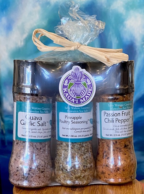 Tutu's Pantry - Salty Wahine Guava Garlic, Pineapple Poultry, Passion Fruit Chili Grinder Set - 1