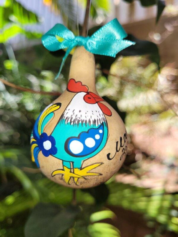 Tutu's Pantry - Maui Rooster Hand Painted Gourd - 1