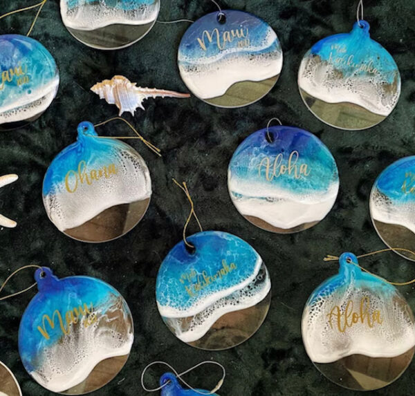 Tutu's Pantry - Ocean Theme Resin Ornament Made on Maui - 6