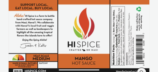Tutu's Pantry - HI Spice Mango Habanero Hot Sauce - 2