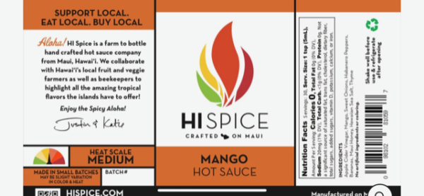 HI Spice Mango Habanero Hot Sauce - Image 2