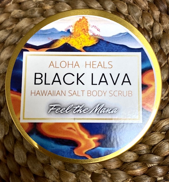 Tutu's Pantry - Aloha Heals - Black Lava Salt Scrub - 1