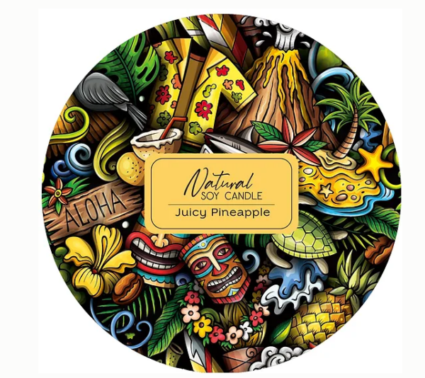 Bamboo Island Natural Soy Candle - Juicy Pineapple - Image 2
