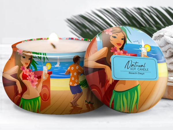 Bamboo Island Natural Soy Candle - Beach Days