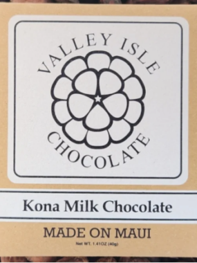 Valley Isle chocolate Kona Milk Chocolate