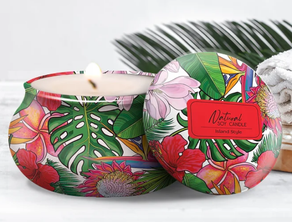 Bamboo Island Natural Soy Candle - Island Style - Gardenia