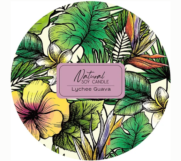 Bamboo Island Natural Soy Candle - Aloha Spirit - Lychee Guava - Image 2