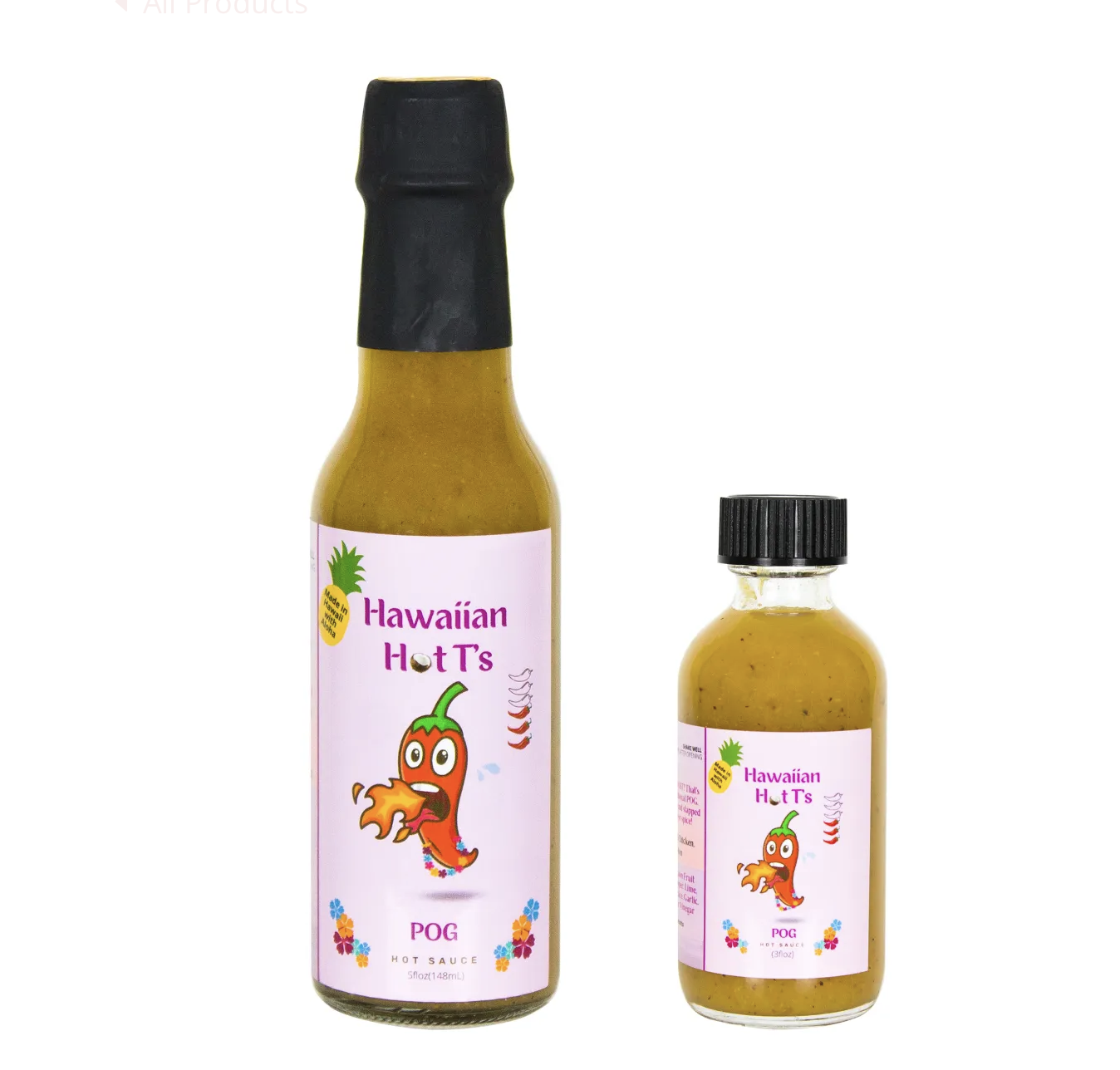 Tutu's Pantry Goodies made in Hawaii with Aloha 3 Hawaiian Hot Ts POG Hot Sauce (MEDIUM) - Image 3