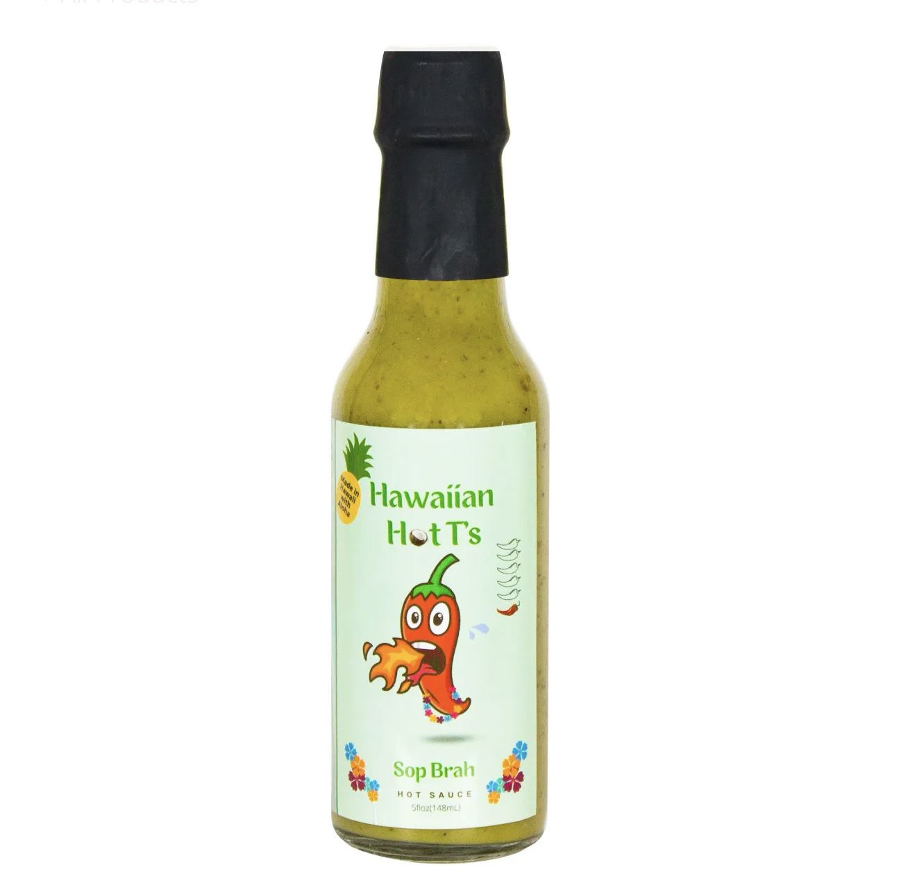 Tutu's Pantry Goodies made in Hawaii with Aloha 3 Hawaiian Hot Ts Sop Brah Hot Sauce (MILD) - Image 3