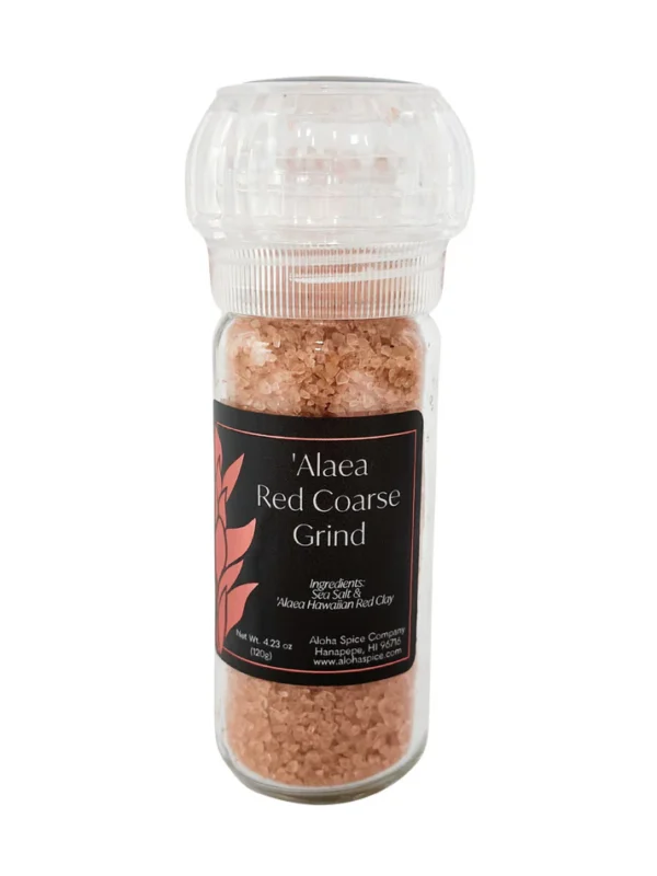 Aloha Spice Alaea Red Course Refillable Grinder