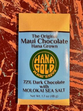 Hana Gold Maui Chocolates - 72% Dark Chocolate with Molokai Sea Salt