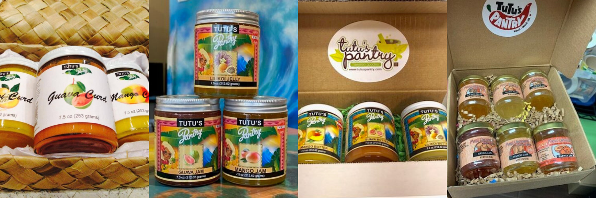 Variety of fruit jams and jellies.