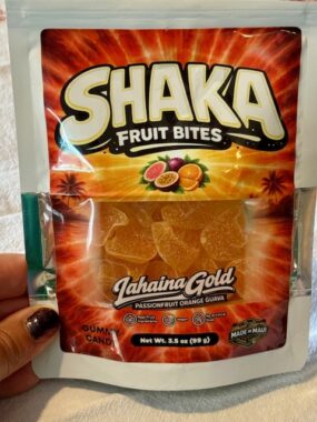 Tutu's Pantry Goodies made in Hawaii with Aloha 34 Shaka Fruit Bites - Lahaina Gold
