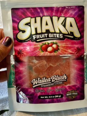 Tutu's Pantry Goodies made in Hawaii with Aloha 33 Shaka Fruit Bites - Wailea Blush