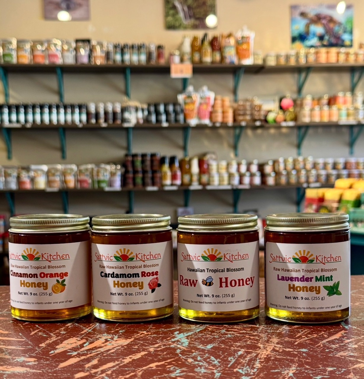Tutu's Pantry Goodies made in Hawaii with Aloha 1 Satvic Kitchen Four Pack of Maui Honey