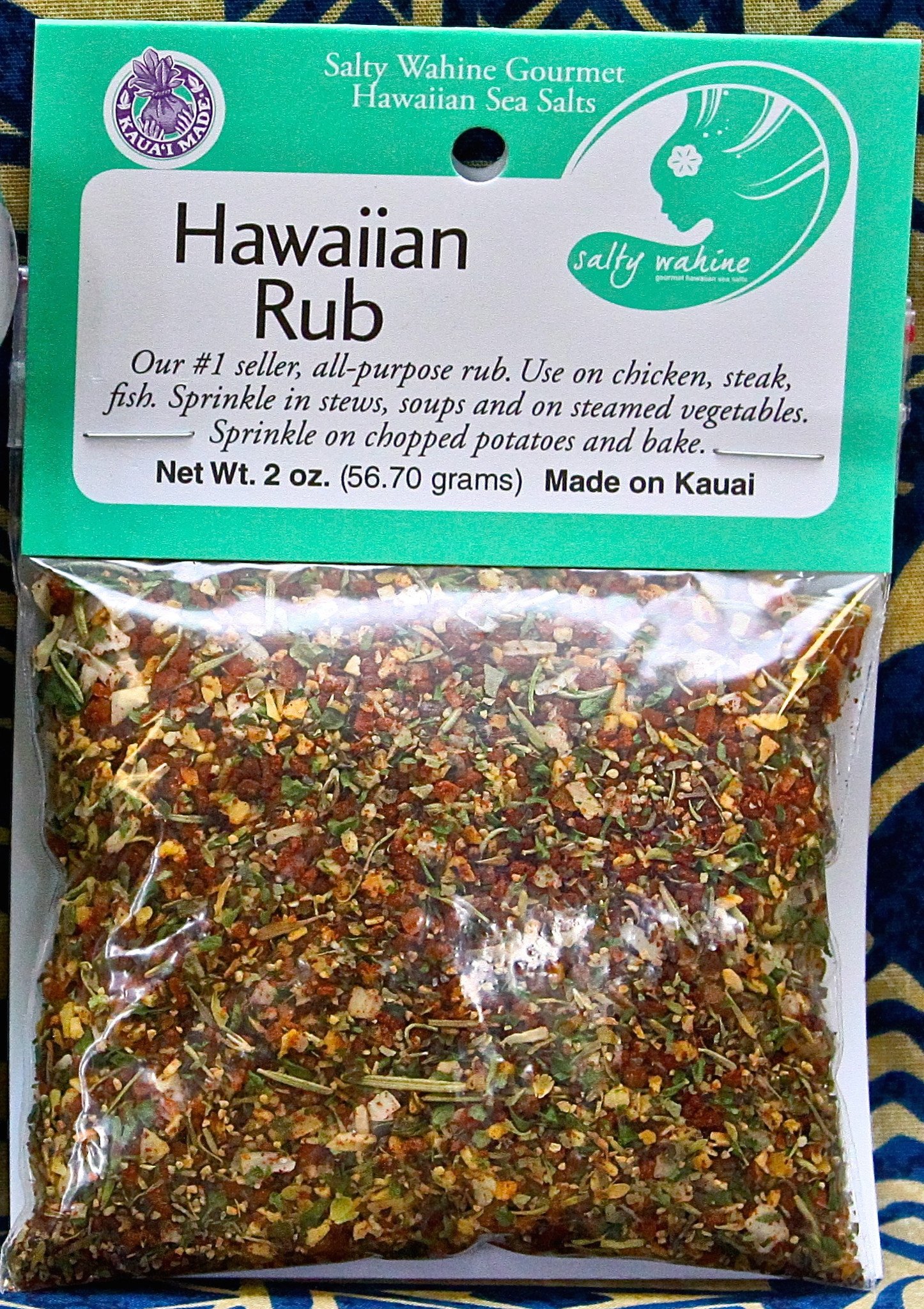 Hawaiian Rub Salty Wahine Gourmet Sea Salt Tutu's Pantry